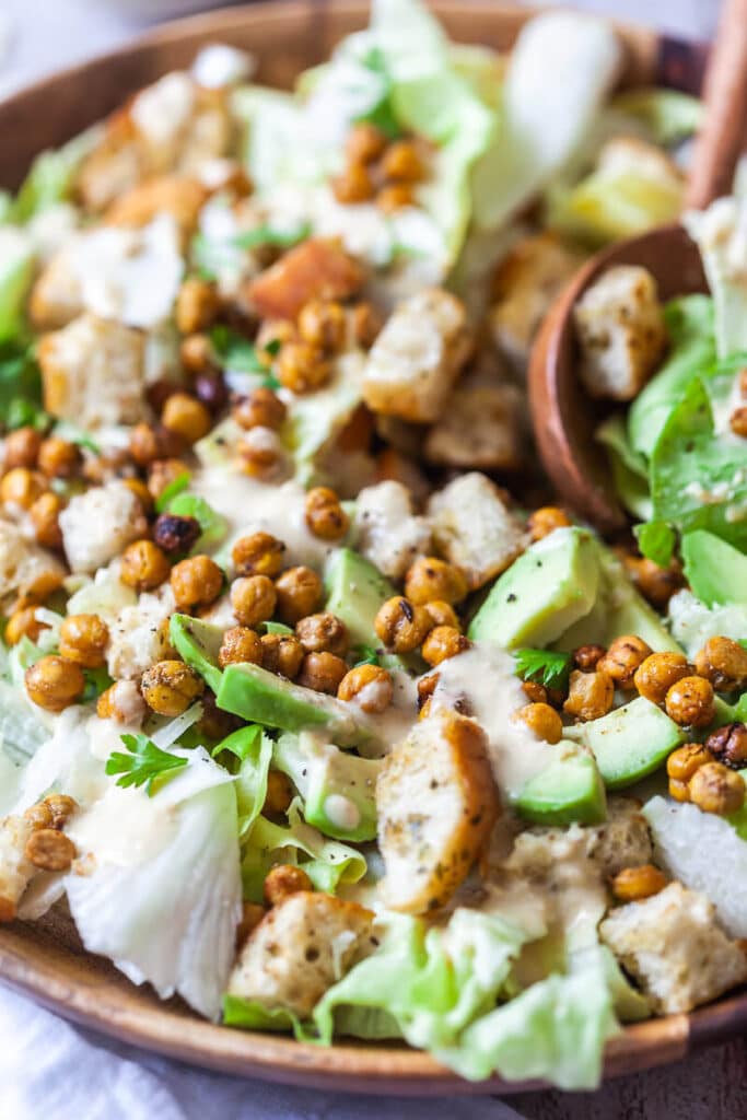 Vegan Chickpea Caesar Salad