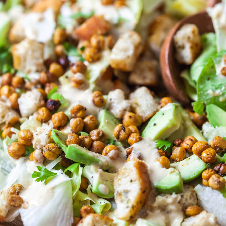 Vegan Chickpea Caesar Salad