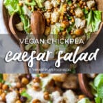 Vegan Chickpea Caesar Salad