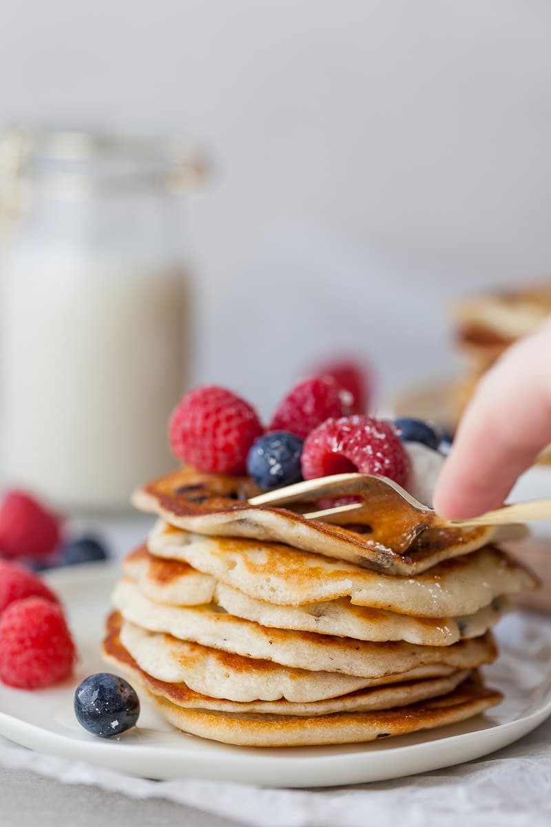 Easy Vegan Chocolate Chip Pancakes