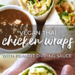 Vegan Thai Chicken Wraps