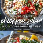 Chickpea Salad with Yogurt Dressing