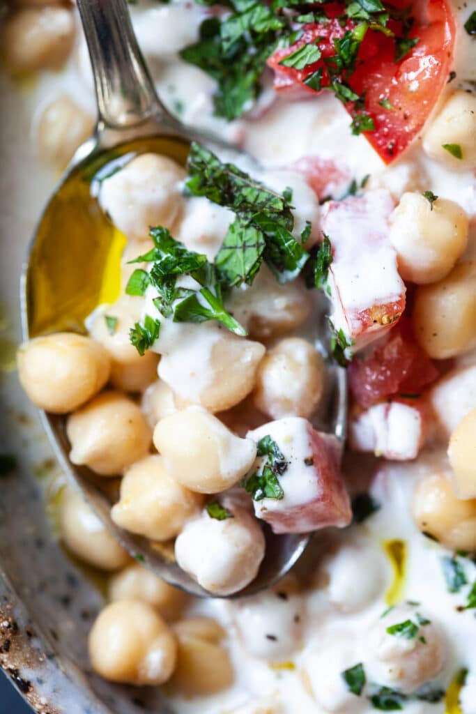 Chickpea Salad with Yogurt Dressing