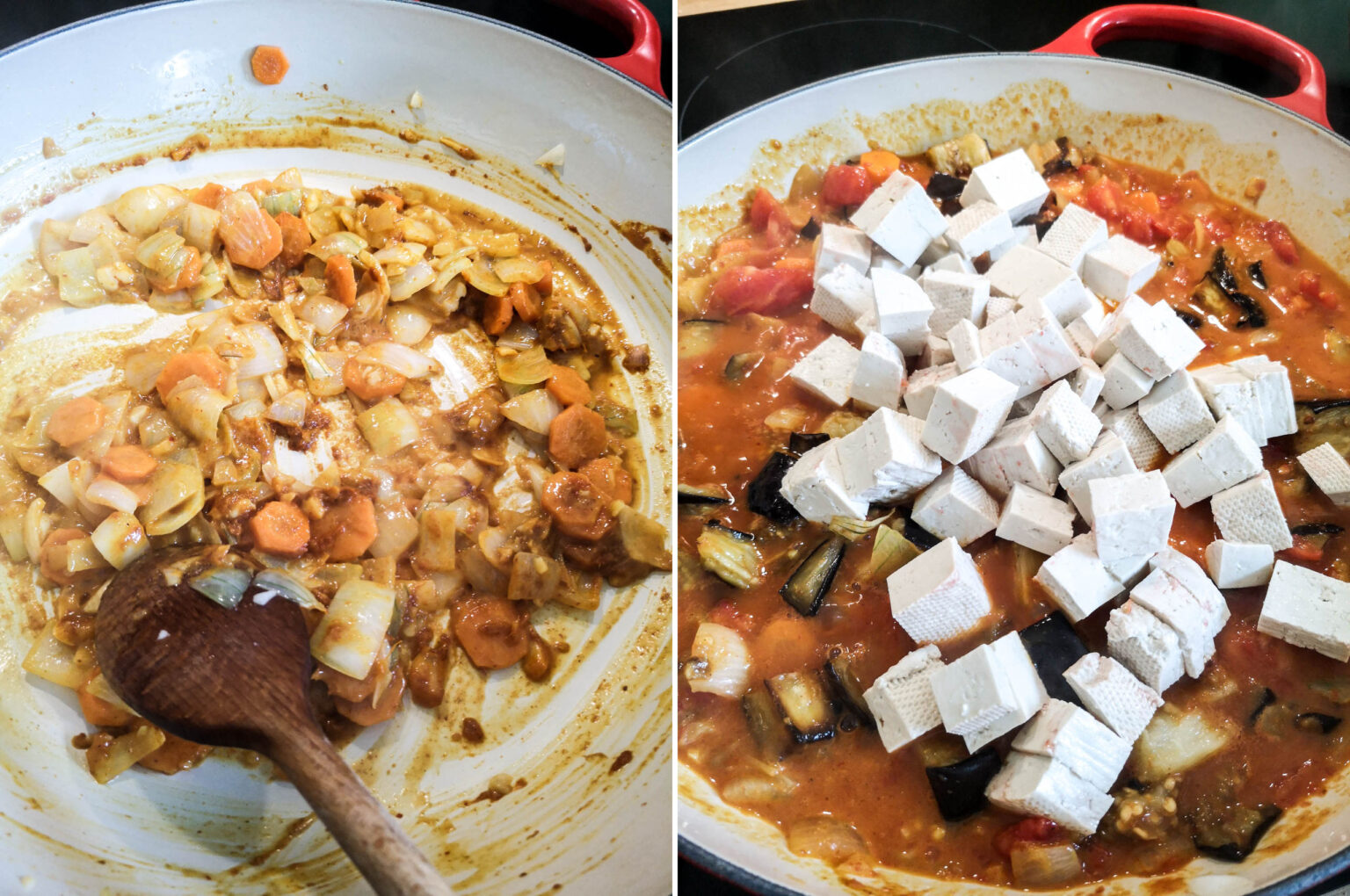 Roasted Eggplant and Tofu Curry Vibrant plate