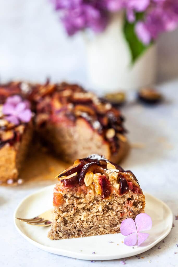 Vegan Plum and Cinnamon Cake