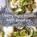 Creamy Pesto Gnocchi with Zucchini