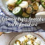 Creamy Pesto Gnocchi with Zucchini