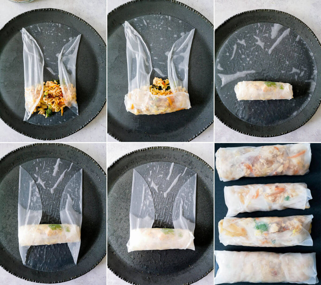 Pan-Fried Tofu Spring Rolls Step by Step Photos