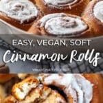 Easy Vegan Soft Cinnamon Rolls