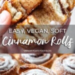 Easy Vegan Soft Cinnamon Rolls