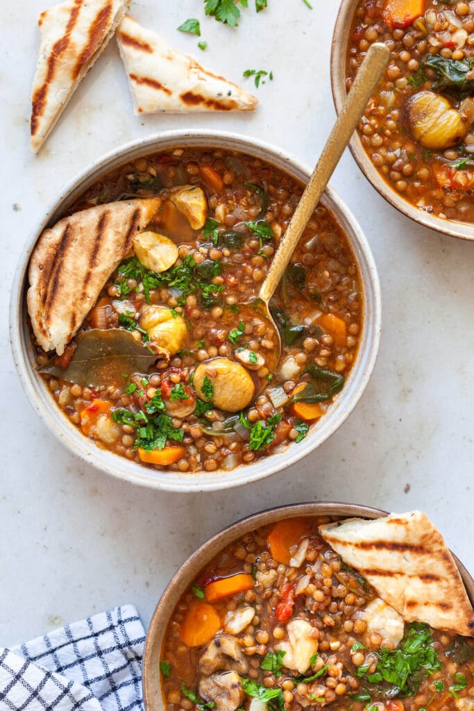 Italian Lentil and Chestnut Stew