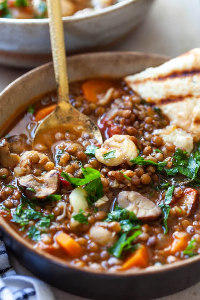 Italian Lentil and Chestnut Stew