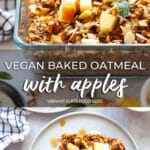 Vegan Baked Oatmeal with Apples