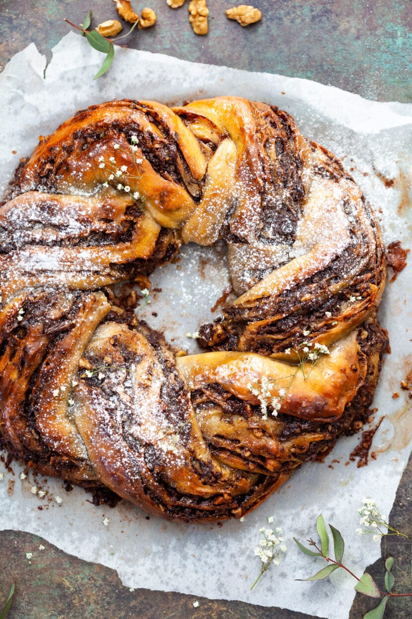 Vegan Walnut Twist Bread