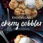 Easy Vegan Cherry Cobbler