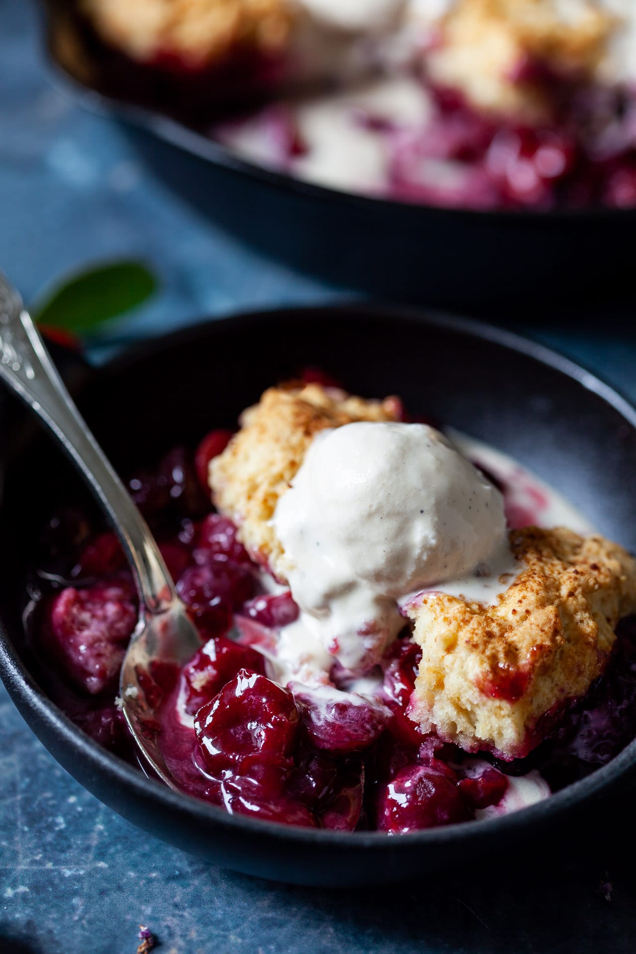 Easy Vegan Cherry Cobbler