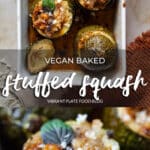 Vegan Baked Stuffed Squash