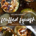 Vegan Baked Stuffed Squash