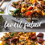 Roast Pumpkin and Lentil Salad