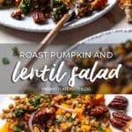 Roast Pumpkin and Lentil Salad