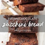 Vegan Chocolate Zucchini Bread