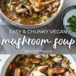 Easy Vegan Mushroom Soup