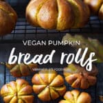 Vegan Pumpkin Bread Rolls