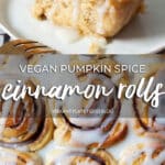 Vegan Pumpkin Spice Cinnamon Rolls