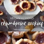 Vegan Almond Thumbprint Cookies