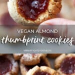 Vegan Almond Thumbprint Cookies