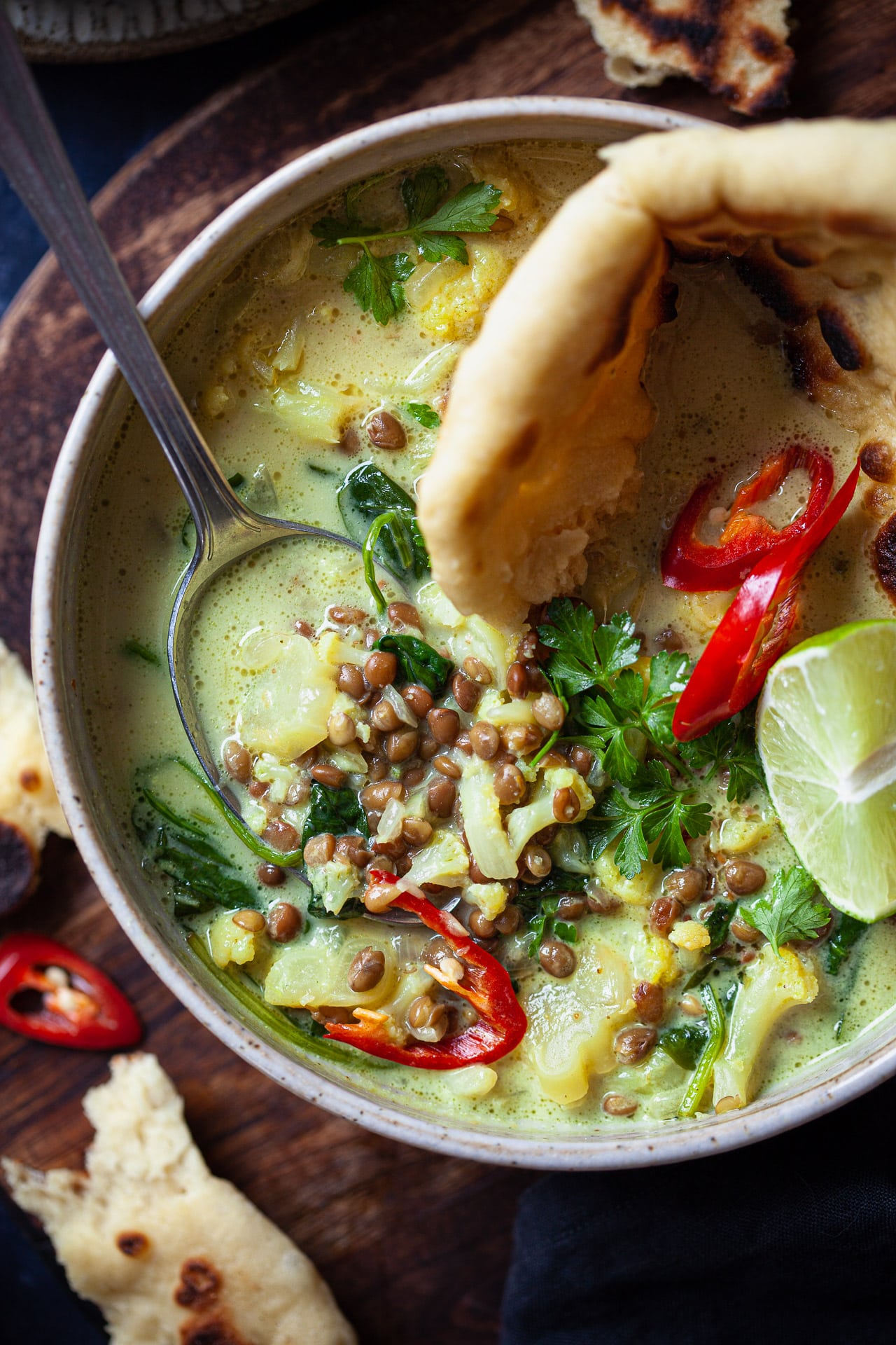 Lentil and Cauliflower Coconut Stew