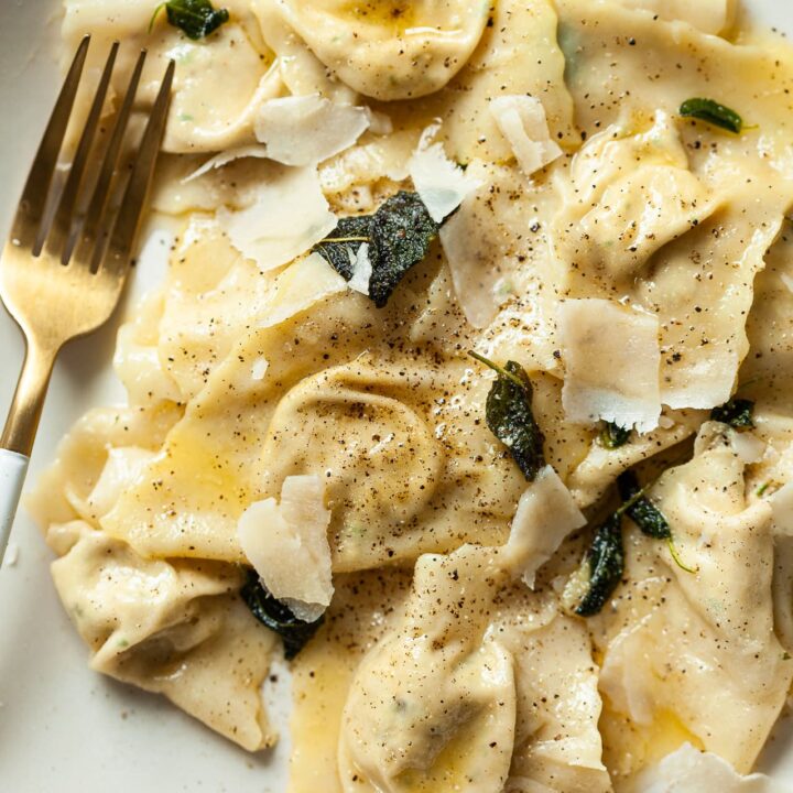 Vegan Tofu Ricotta Ravioli