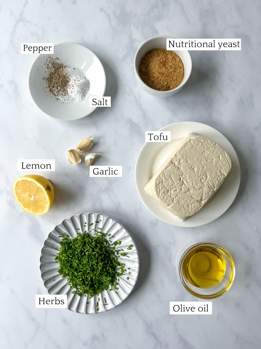 Vegan Tofu Ricotta Filling Ingredients