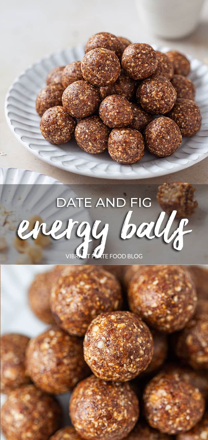 Date and Fig Energy Balls Vibrant plate