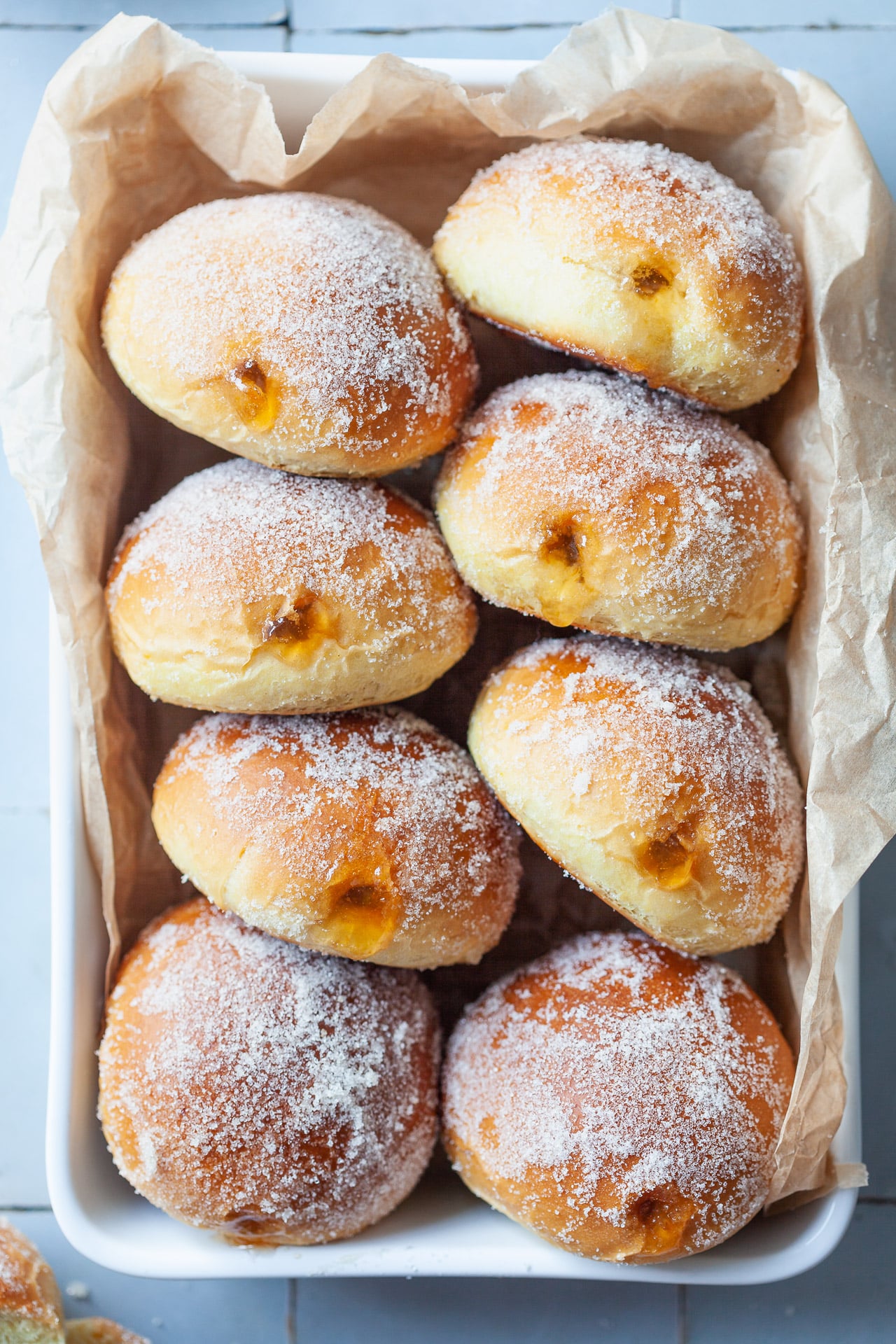 Vegan Baked Berliner Donuts