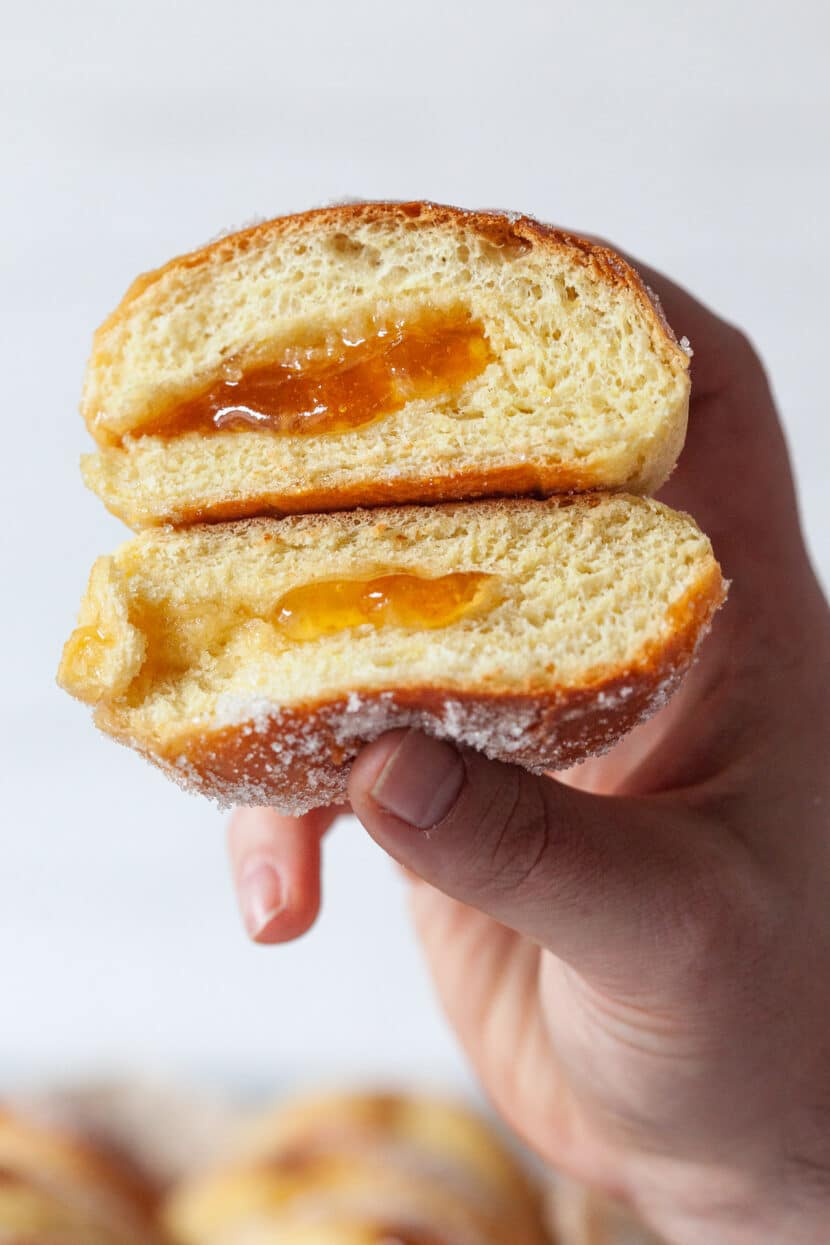 Vegan Baked Berliner Donuts