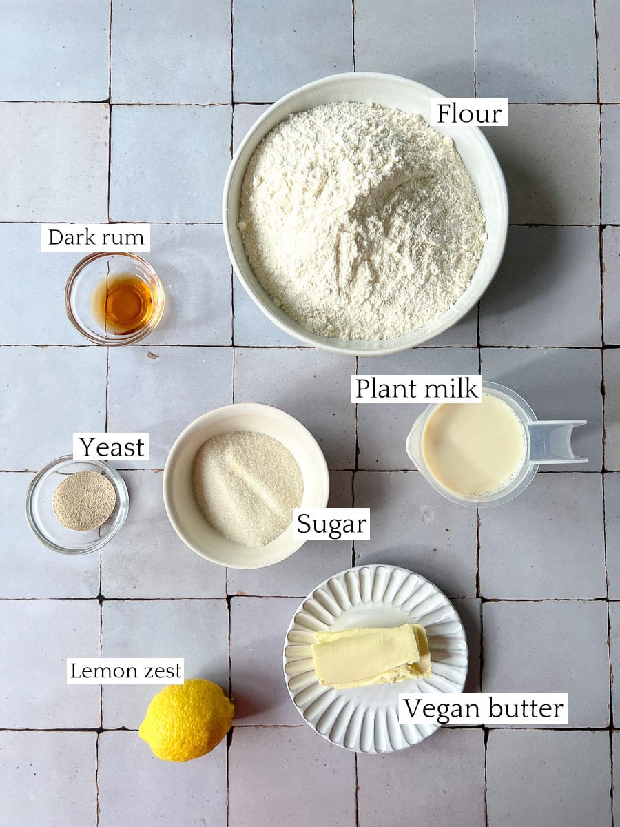 Vegan Baked Berliner Donuts Ingredients