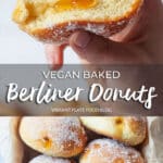 Vegan Baked Berliner Donuts