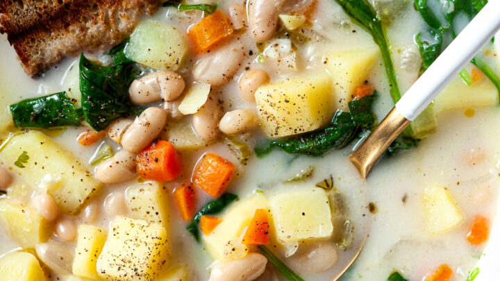 10個　VEGE WHITE STEW White Bean and Spring Vegetable Stew Recipe | Bon Appétit