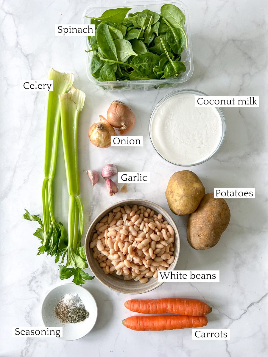 Vegan White Bean Stew Ingredients