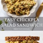 Easy Chickpea Salad Sandwich