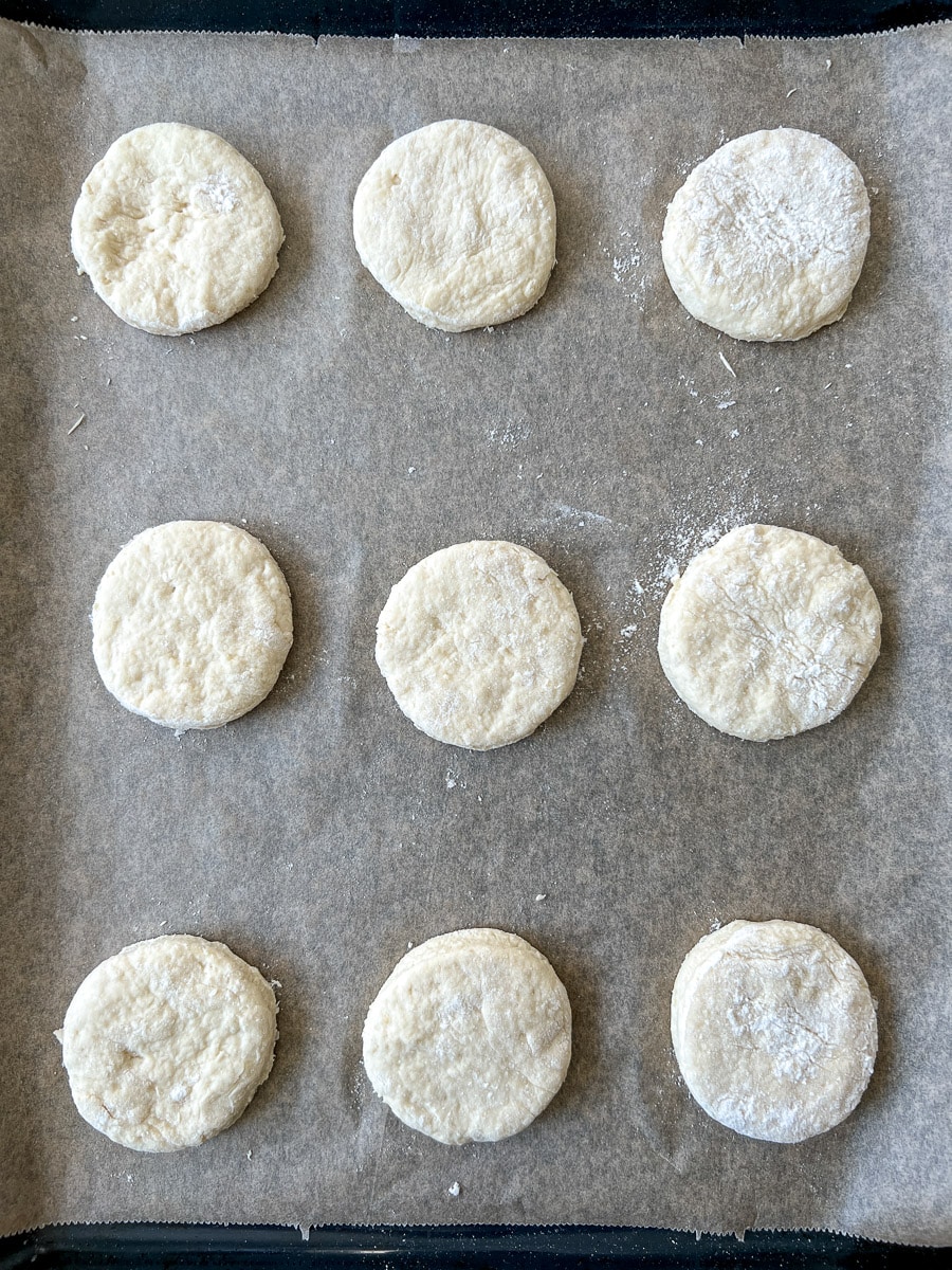 vegan shortcakes on a tray