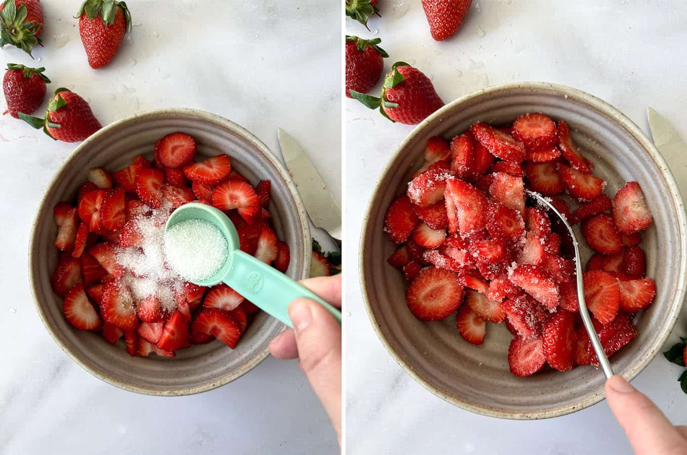 How to macerate strawberries