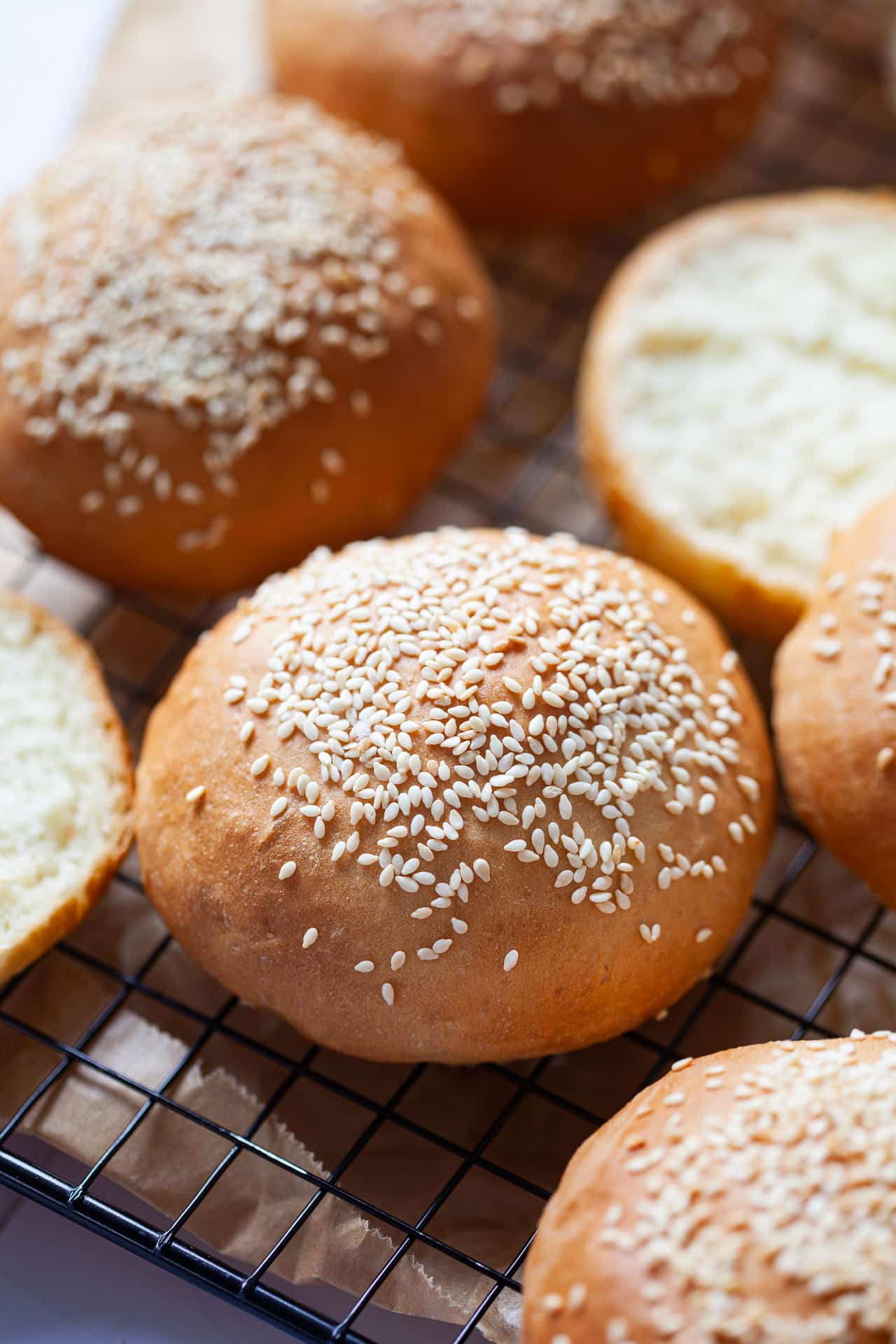 Homemade Vegan Burger Buns