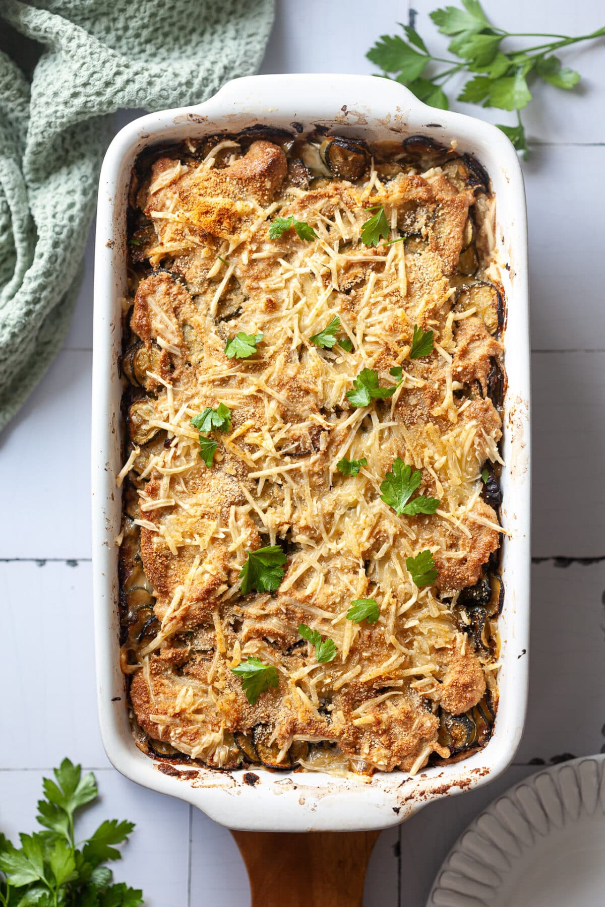 Vegan Zucchini Moussaka - Vibrant plate