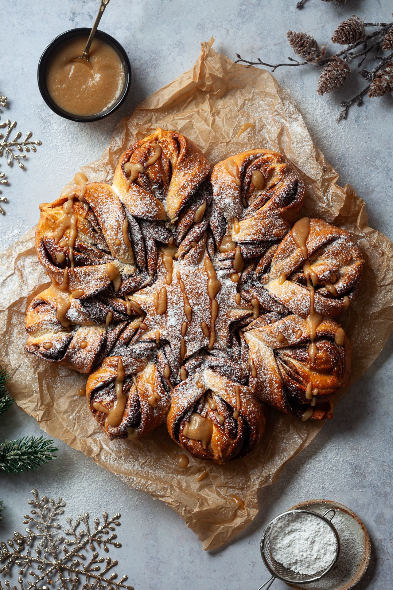 Dairy-Free Chocolate Snowflake Bread