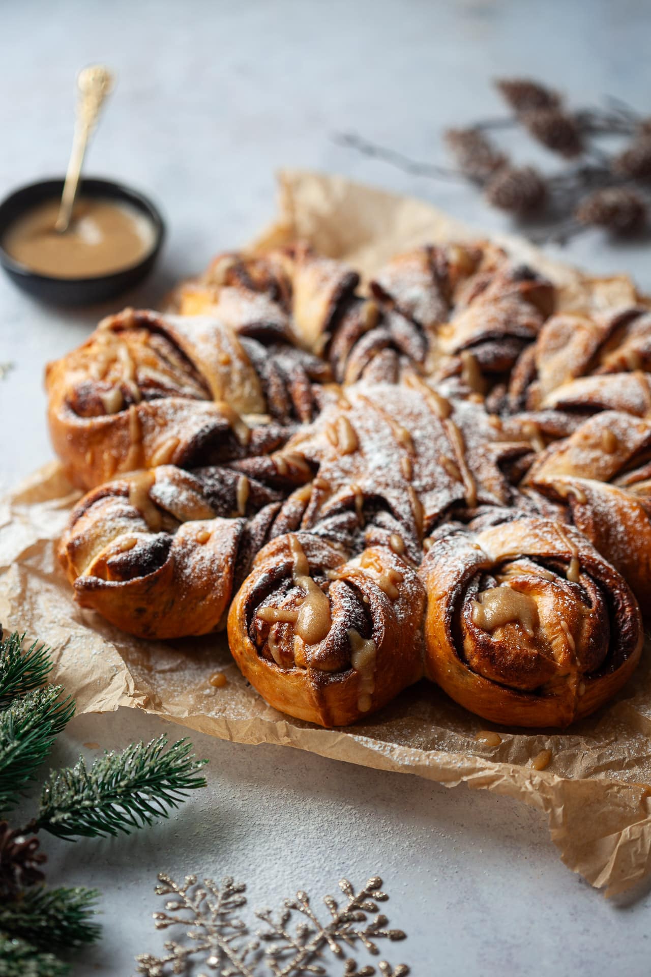 Dairy-Free Chocolate Snowflake Bread