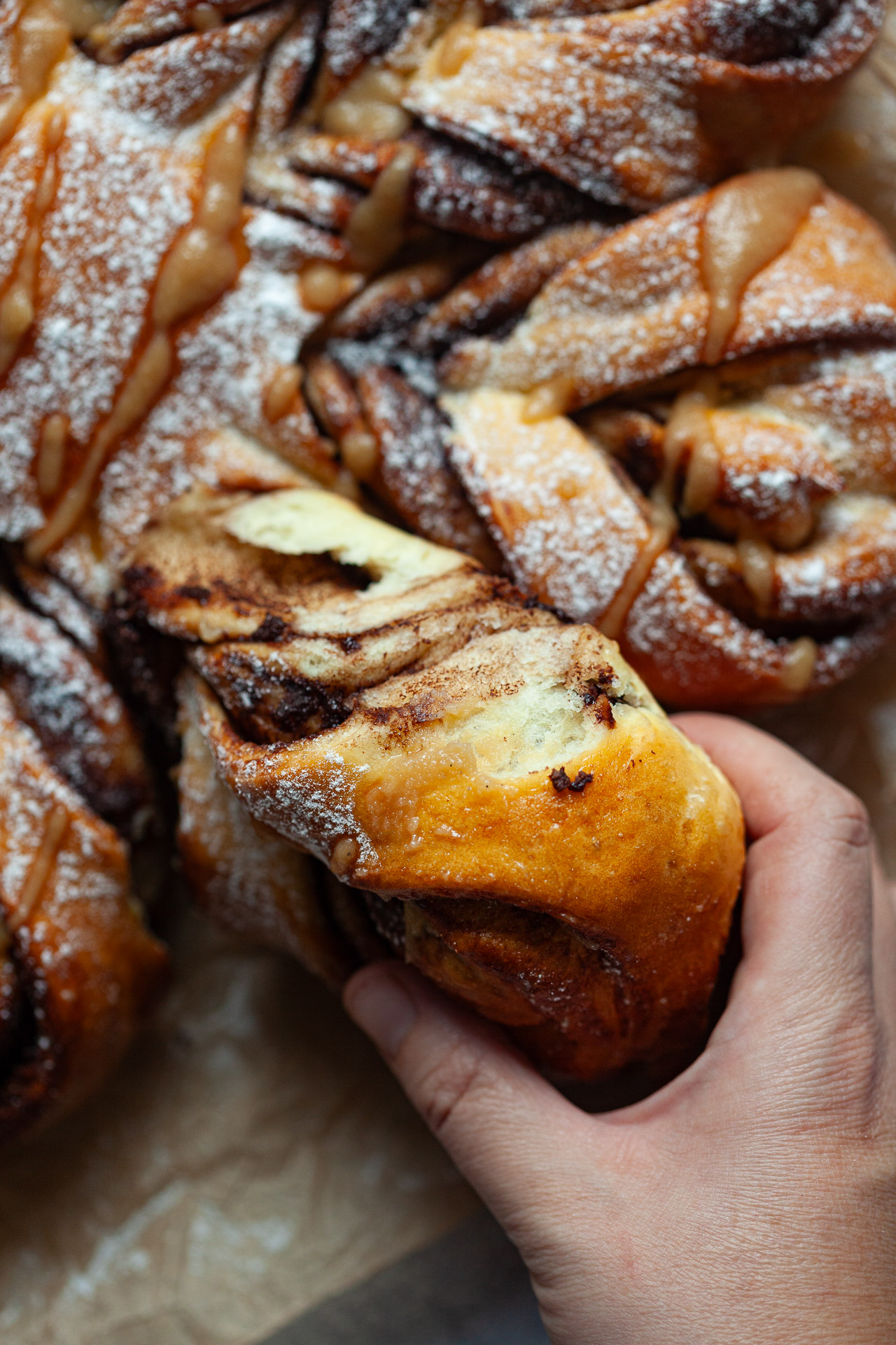 Dairy-Free Chocolate Snowflake Bread