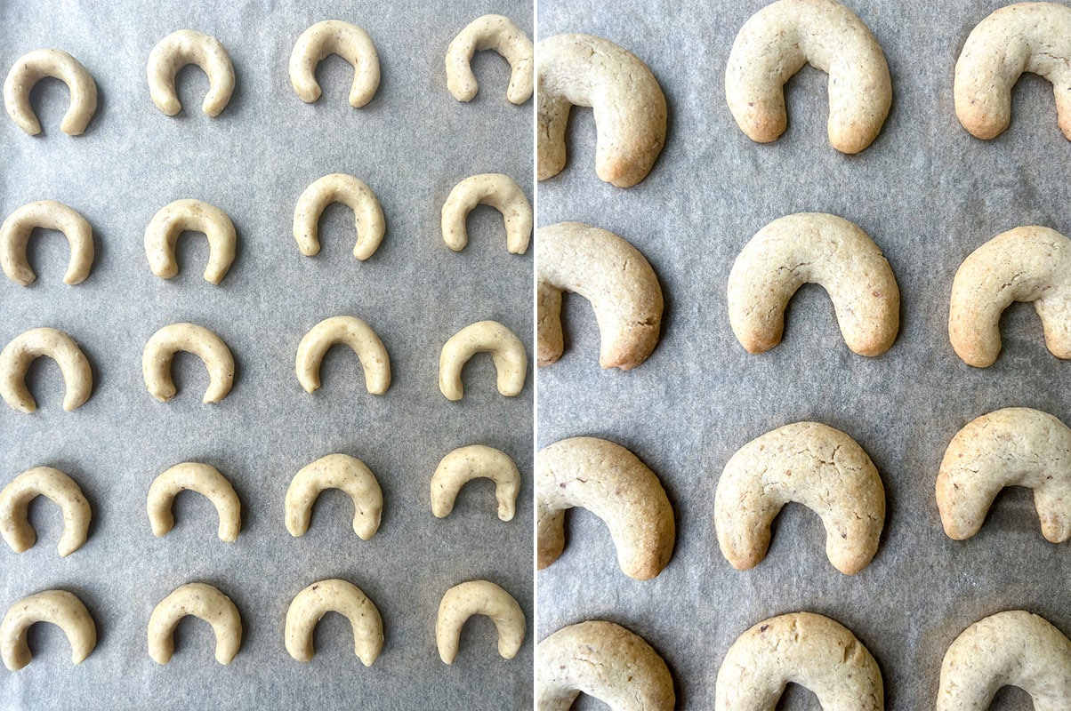 How to make Vegan Vanilla Crescent Cookies Vanillekipferl