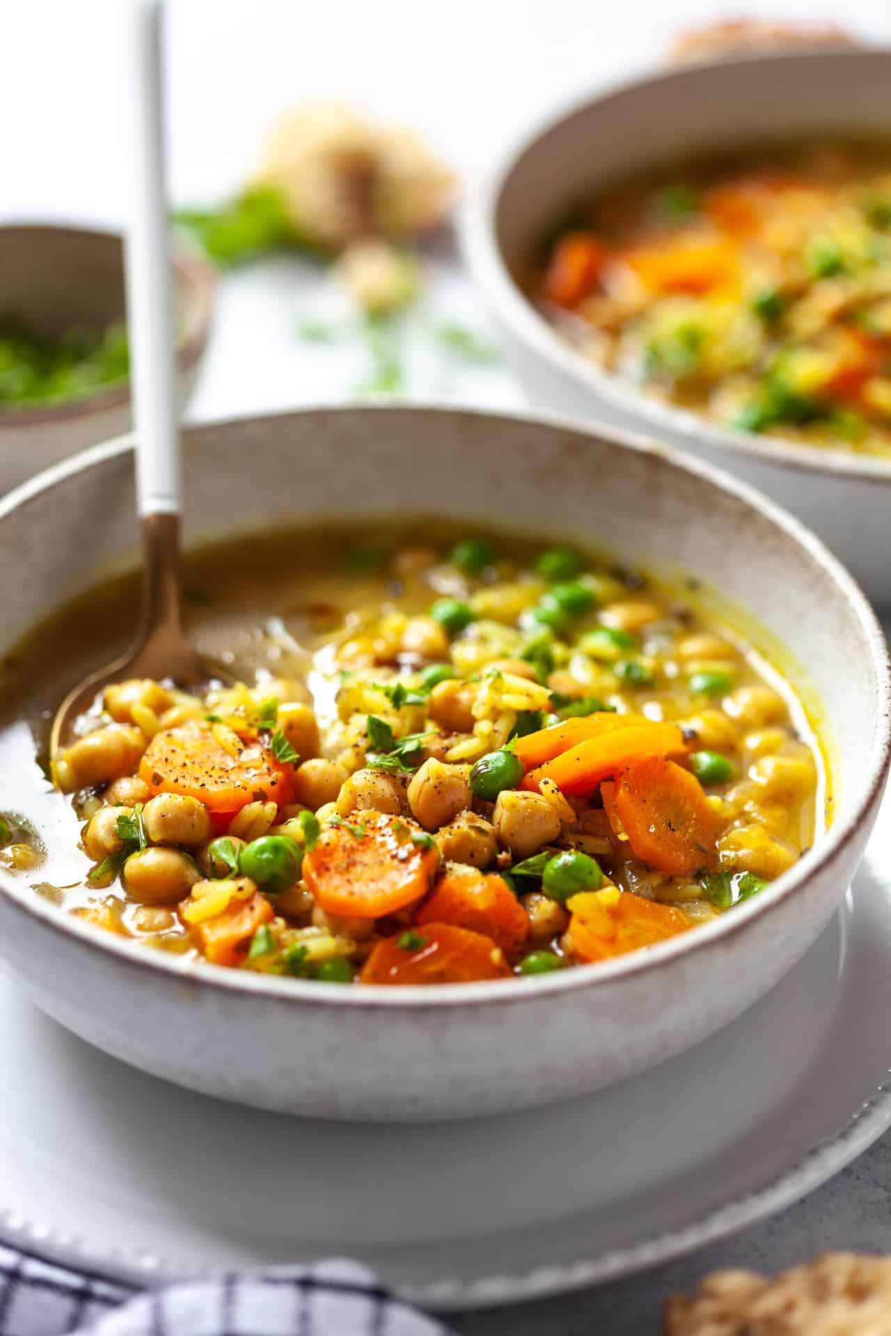 Vegan Chickpea and Rice Soup